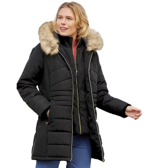 Atlas for Women Womens/Ladies Padded Jacket / Black - Picture 3 of 6